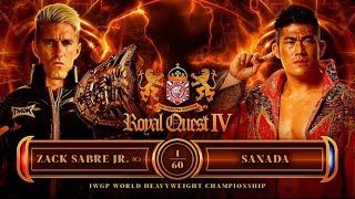 Zack Sabre Jr vs Sanada  NJPW ROYAL QUEST 2024 [upl. by Leahcimauhsoj]