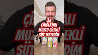 Chocolate Banana Strawberry milk Challenge challenge shorts tiktok [upl. by Lledner112]