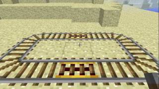 Minecraft How to make a automated rail for Minecarts [upl. by Oballa646]