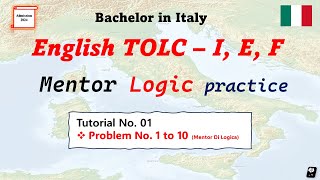 TOLC Exam logic problem practise T1 CISIA mentor practise materials tolcexam cisia [upl. by Phenica]