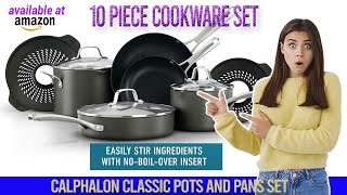 Best Calphalon Classic Pots and Pans Set 10 Piece Cookware Set Review [upl. by Nerrag]