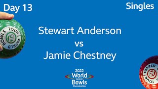 2022 World Indoor Bowls Championships  Day 13 Session 1 Stewart Anderson vs Jamie Chestney [upl. by Fawna362]