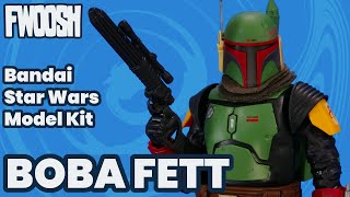 Bandai Star Wars Boba Fett From The Mandalorian 112 Scale Model Kit Build and Overview [upl. by Fedirko]