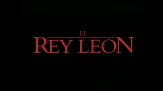 Intro El Rey León VHS 1995  BVHE Disney en Español [upl. by Rustin]