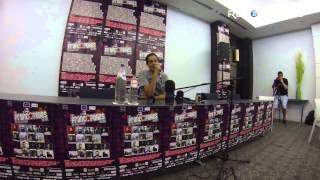 Grand corps malade en conférence de presse aux Francofolies de Spa 2014 [upl. by Yssenhguahs]