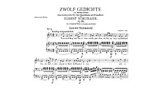 Robert Schumann  12 Gedichte KernerLieder With score [upl. by Chilson]