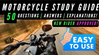 Motorcycle License amp Permit Study Guide  DMV Test Practice  Questions Answers amp Explanations [upl. by Pavia]