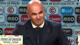 Roberto Martínez  conferência de imprensa  Portugal 5×1 Polónia [upl. by Ijies]