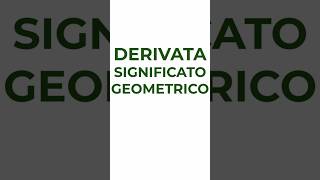 Significato geometrico della derivata  Pillole di matematica analisimatematica [upl. by Haela]