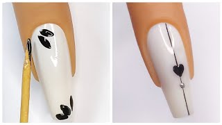 Unhas decoradas simples passo a passo com palito [upl. by Schroder]