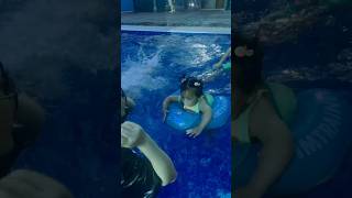 Babys First Swimming Lesson Goes Hilariously Wrong [upl. by Inalej470]