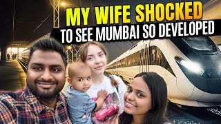 My Russian Wife and Son First Time in Mumbai Metro amp Juhu Beach Adventure😍 Explore India [upl. by Westney29]