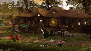 LEGO Lord of the Rings 100 Overworld Guide 6  Hobbiton All Collectibles [upl. by Auhsuoj]