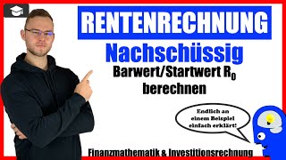 Nachschüssige Rente Barwert R0 berechnen [upl. by Ripleigh]