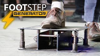 Electricity Generator Tiles Project  Footstep Power Generator Mechanical Project Ideas [upl. by Nywles843]