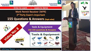 Saudi Aramco Work Permit Receiver WPR 3rd Party Exam 155 important Questions amp Answers Video 008 [upl. by Lawler]