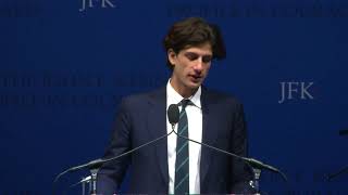 Jack Schlossberg presents Mayor Mitch Landrieu with 2018 JFK Profile in Courage Award [upl. by Hauck]