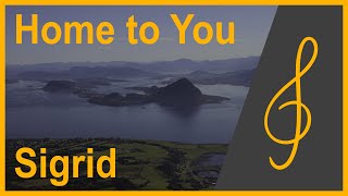 Home To You  Sigrid Late intermediate piano Cover  With photos of Alesund Norway [upl. by Marteena]