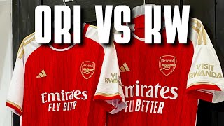 Jersey Arsenal Original vs Jersey KW [upl. by Annodas]