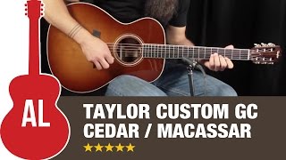 Taylor Custom GC with Red Cedar amp Macassar Ebony [upl. by Akinnej]