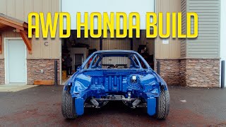 AWD Honda Civic Build  Full Chassis rebuild PT 18 [upl. by Leuname273]