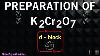 How will you prepare potassium dichromate from iron chromite ore  class 12 [upl. by Aetnahs]