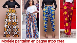 Modèle pantalon en pagne top création pour des hauts simple ankarastyles [upl. by Aonian]