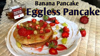 Eggless Pancake recipeBanana PancakePancakeBreakfast Recipetiffin box recipes [upl. by Gherlein213]