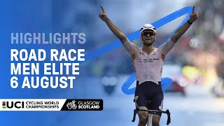 Men Elite Road Race Highlights  2023 UCI Cycling World Championships [upl. by Lyrrad487]