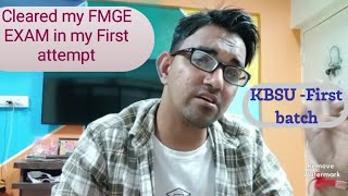 How I cleared my FMGE exam in First attempt what not to dowhat to do fmge fmgemciexam  kbsu [upl. by Bamford]