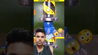 Hydraulic Press Vs Steel Bottles🧴 short viral [upl. by Aneleve]