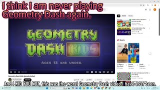 Buckybadgerwisco uploaded GEOMETRY DASH KIDS TRAILER not clickbait [upl. by Yalhsa524]