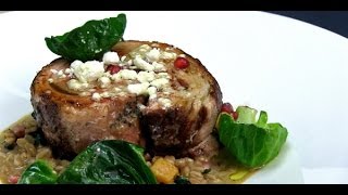 Veal Ballotine with Farro Risotto and Olive Oil  Potluck Video [upl. by Sumerlin]