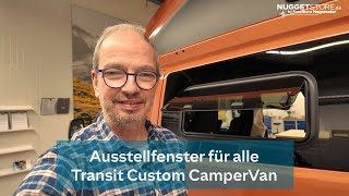 Ford CamperVan Zubehör Ausstellfenster für den TransitTourneo Custom [upl. by Lleval]