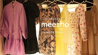 HUGE Meesho Dresses Haul Under 500  Casual Party amp Trendy Dresses [upl. by Silenay]