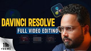 DaVinci Resolve Complete Video Editing Tutorial for For Beginners  Basic To Advance  Hindi [upl. by Roleat]