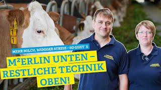 M²erlin Melkroboter drin  alles gut Familie Münch hat den Schritt zum automatischen Melken gewagt [upl. by Paco817]