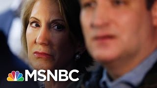 Carly Fiorina Falls Ted Cruz Doesnt Help Donald Trump Responds  Morning Joe  MSNBC [upl. by Bordie892]