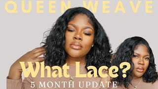 QUEEN WEAVE BEAUTY LOOSE WAVE HAIR REVIEW I UPART WIG UPDATE [upl. by Rizan]