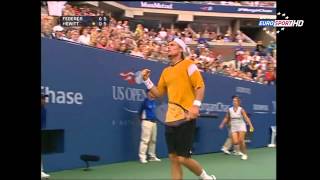 US Open Classics 2004 Final Federer vs Hewitt 720p [upl. by Childers]