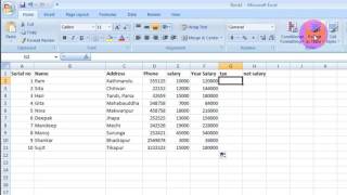 How to calculate tax in MSExcel [upl. by Arytahs]