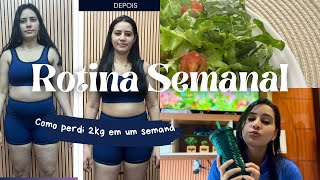 Como perder 2KG em 1 SEMANA  MINHA ROTINA SIMPLES perderpeso [upl. by Eveneg]