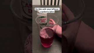 Do this with your leftover cranberry juice thanksgiving cranberries drink ideas shorts [upl. by Matthiew296]