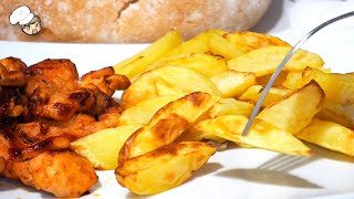 ♨️ Patatas asadas en freidora de aire ♨️  Un delicioso acompañamiento en sólo 15 minutos [upl. by Arrais]