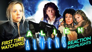 Mia discovers ALIEN 1979 amp ALIENS 1986 Movie Reactions FIRST TIME WATCHING [upl. by Tolmann]