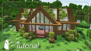 Simple Spruce Greenhouse  Minecraft Tutorial [upl. by Padriac]