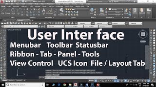 Introduction of AutoCAD User Inter Face in Hindi  Identify Toolbars amp menubars [upl. by Rudelson216]