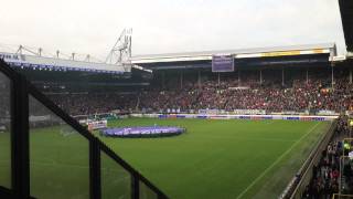 Heerenveen  Feyenoord  Het Friese volkslied vanuit het uitvak [upl. by Tteve391]