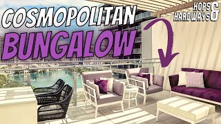 COSMOPOLITAN VEGAS BUNGALOW 6 ROOM TOUR WALKTHROUGH  PRIVATE HOTTUB JACUZZI amp STRIP FOUNTAIN VIEW [upl. by Onaimad]