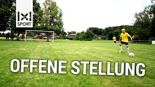 Fußballübung zur offenen Stellung  E und DJugend [upl. by Urba]